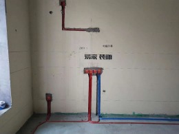 金湘花园工地水电施工中