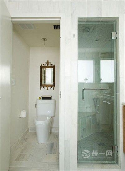 邵阳卫浴间干湿分离玻璃门装修效果图